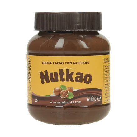 CREMA NUTKAO COCOA SPREAD WHIT HAZELNUTS 400GR