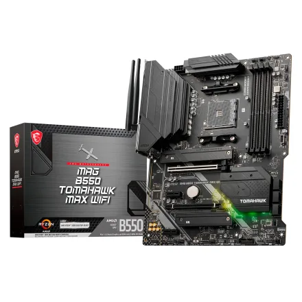Placa Mae Msi B550 Mag Tomahawk Max Socket AM4 Chipset Ddr 4 Atx