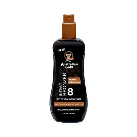 Bronceador Australian Gold Instant Bronzer Spray Gel Fps 8 237ml