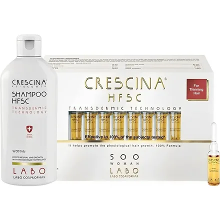 LABO COSPROPHAR SET AMPOLLA P/CREC. CRESCINA HSFC500 WOMAN 20AMP.X3.5ML+SHAMP