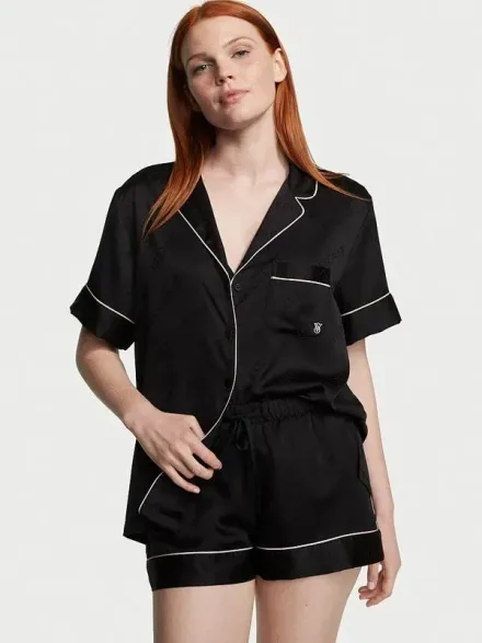 VICTORIA'S SECRET PIJAMA C/SHORT NEGRO (T) S