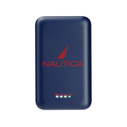 NAUTICA CARGADOR PORTATIL WIRELESS PB205 URBAN MAGNETIC 5000MAH NAVY RED