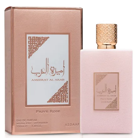 Perfume Lattafa Asdaaf Ameerat Al Arab Prive Rose Eau Parfum Feminino 100ml