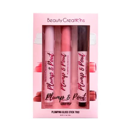 Set Cosmeticos Beauty Creations Gloss Stick Trio Girly Pop 3 Piezas