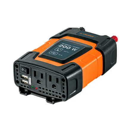 Inversor De Corriente Truper 010448 200 W