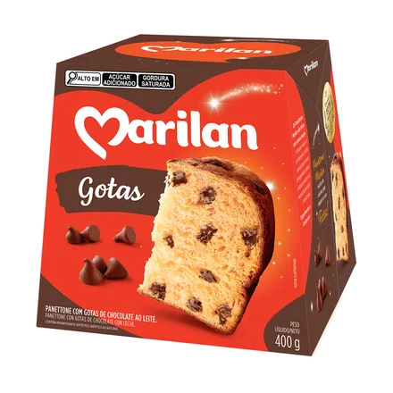 PANETTONE MARILAN GOTAS DE CHOCOLATE 400GR