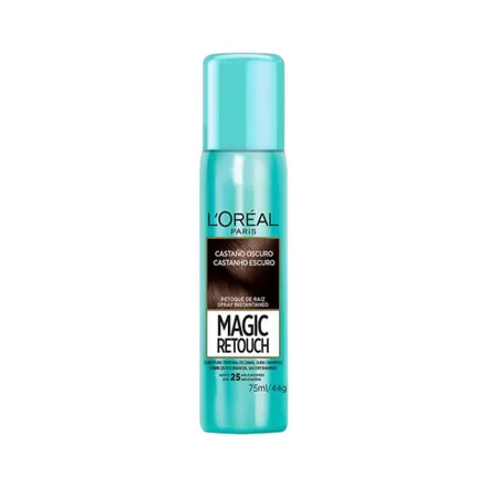 Spray Oreal Magic Retouch Canas Castano Oscuro 75ml