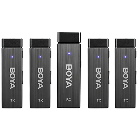Microfono Boya By W4 Camara 4TX Plus 1RX