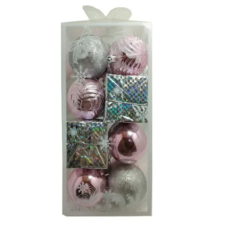 Adorno Navideno Esferas Cajas Navidad JT25 16 Piezas