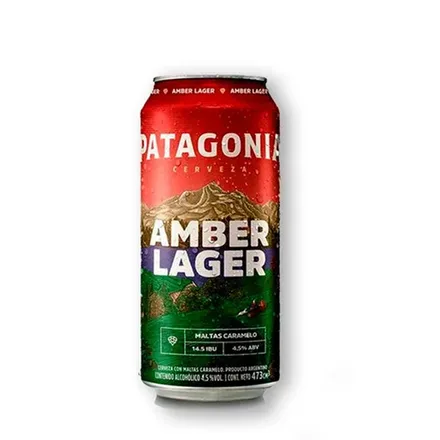 Cerveza Patagonia Amber Lager Lata 473ml
