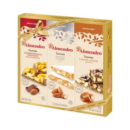 Turron El Almendro Crunchy Almond 3 X75 Gr