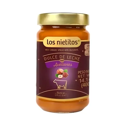 Dulce Leche Los Nietitos Avellanas 400 Gr