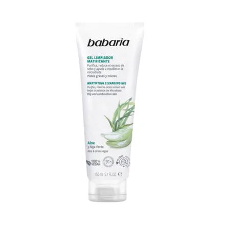 Gel Limpiador Matificante Babaria Aloe 150ml