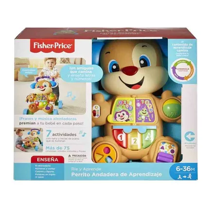 Juguete Fisher Price Perrito Andadera Aprendizaje Rie Aprende Frd 01