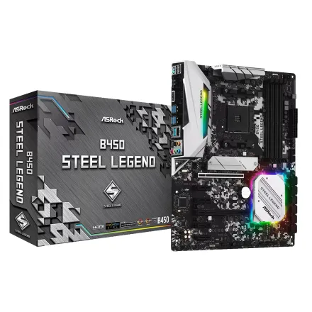 Placa Mae Asrock B450 Steel Legend Ddr 4 Socket AM4 Chipset Atx