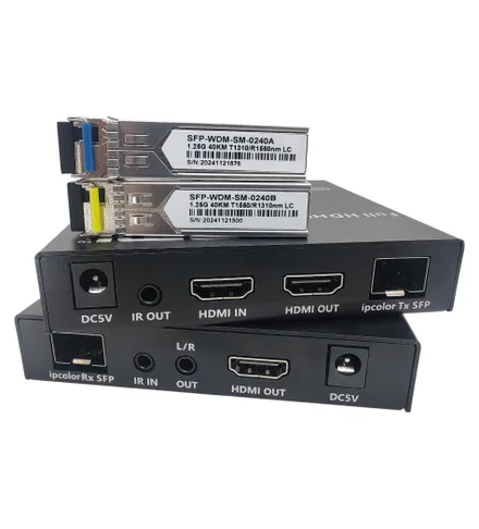 Hdmi 40KM Fibra Extender Smf Mmf Ptp Iu
