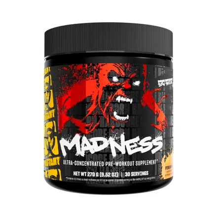Suplemento Mutant Madness Ultra Concentrated Pre Workout Pineapple Passion 285 Gr