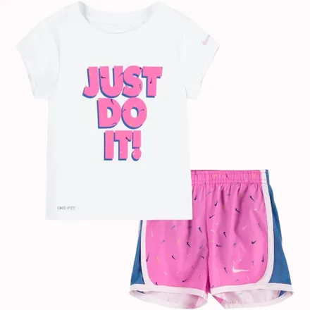 Conjunto Nike Infantil Feminino Swoosh Tempo 2T Playful Afn