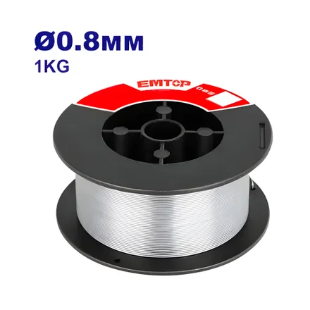 Alambre Flux Para Soldadura Emtop Eewsfc08101 0.8 Mm 1 Kg