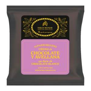 Alfajor Artesanal Dulce Manjar Recheado Nutella Cobertura Chocolate 80g