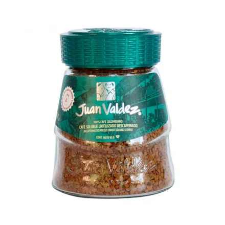 Cafe Juan Valdez Liofilizado Descafeinado 95g