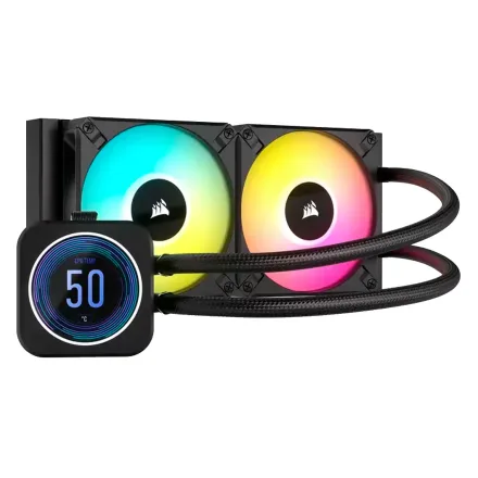 Water Cooler para Processador Corsair Icue H100i Elite CW-9060074-WW RGB - Preto