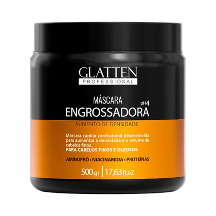 Mascarilla Capilar Glatten Professional Engrossadora 500 Gr