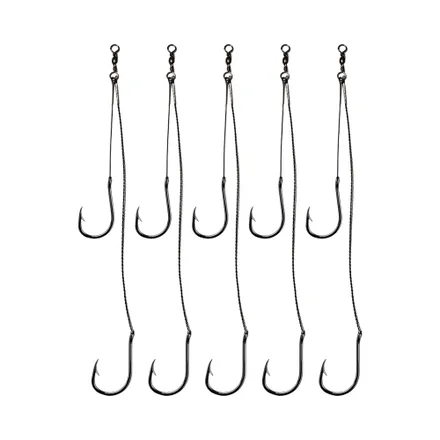 Leader Inoxidable Doble Fishing Con Anzuelo Marusiego 34 5 Piezas