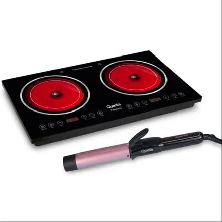 Kit Cocina Electrica Quanta QTCEI220 220V + Ondulador QTOC320