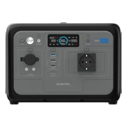 Estação de Energia Portátil Oukitel P800E 800W/512Wh - Cinza