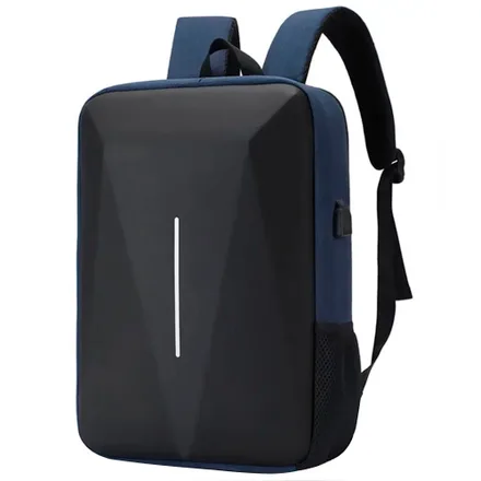 Mochila para Notebook Sate A-KP503 15.6" Puerto USB/Seña Antirrobo - Azul/Negro