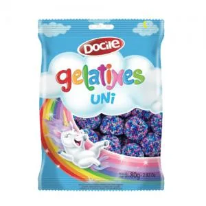 Bala Gelatina Docile Unicornio 80g
