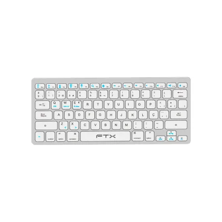 FTX TECLADO BT FTXB1000 ULTRA SLIM PORT PLATA