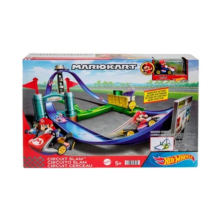 Pista Juego Mattel Hot Wheels Mariokart Circuito Slam Hgk 59