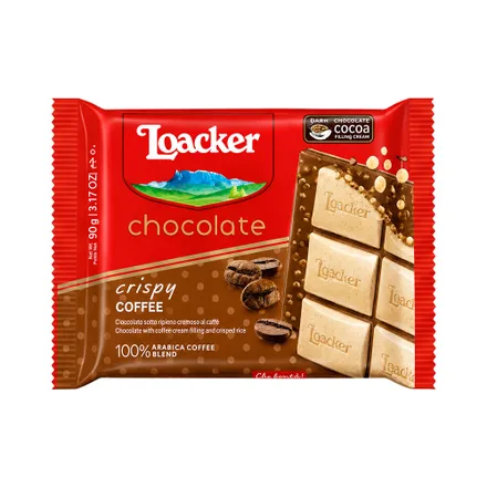 Chocolate Loacker Bar Crispy Coffe 50g