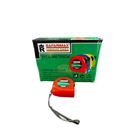 Fita Metrica 3M 1 Trava 12PC