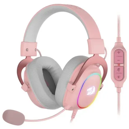 REDRAGON AURICULAR H510P-RGB ZEUS X PINK