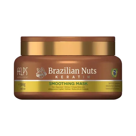 Mascarilla Capilar Felps Brazilian Nuts Keratin Smoothing 300 Gr