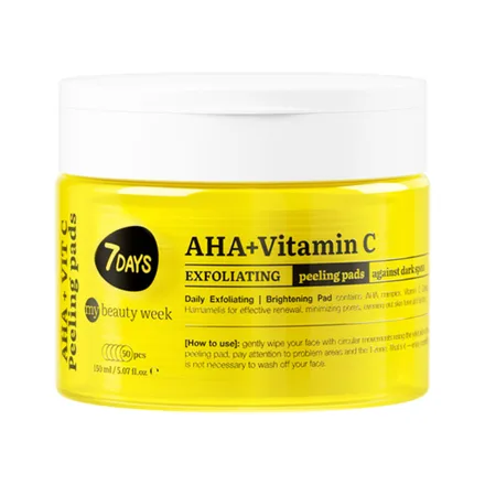 Pads 7 Days Exfoliating Peeling Aha Vitamin 50 Piezas
