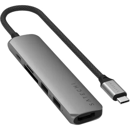Hub Satechi St P6SM Slim Multiport 6 En 1