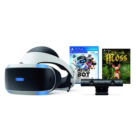PLAYSTATION VR BUNDLE COM CÂMERA COM JOGOS ASTRO BOT E MOSS