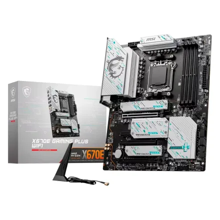 Placa Mae Msi Gaming Plus Ddr 5 Socket AM5 Chipset X670 Atx