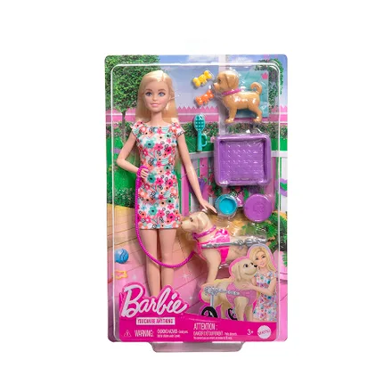 Muneca Mattel Barbie Toy Pup Dog In Wheelchair Htk 37