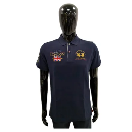 Camiseta La Martina Polo Masculino Eq 03 London Marinho