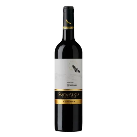 Vino Chileno Tinto Santa Alicia Reserva Malbec 750ml