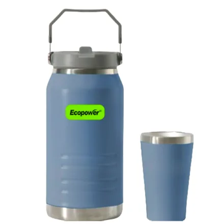 Termo Ecopower Ep G110 Con Guampa Blue 140ml 1900ml