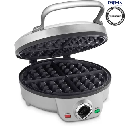 Wafleira Belga Cuisinart Waf 4 Fatias Redonda Inoxidavel