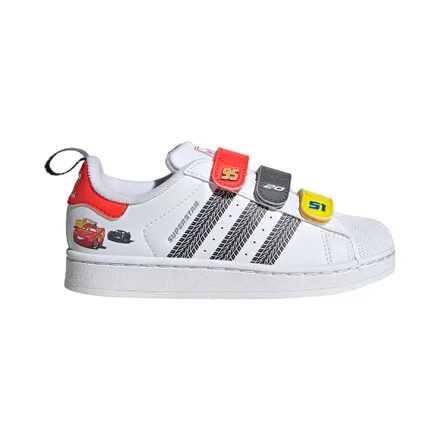 Calzado Deportivo Infantil Adidas Jq1337 Superstar Ii Pixar Cars Unisex