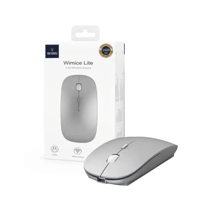 MOUSE WIMIC DUAL CINZA – WIRELESS SEM FIO 2,4GHZ