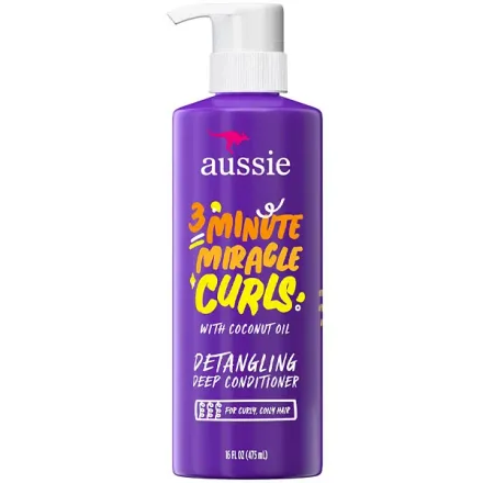 Mascara Capilar Aussie 3 Minute Miracle Curls Coconut Oil 475ml